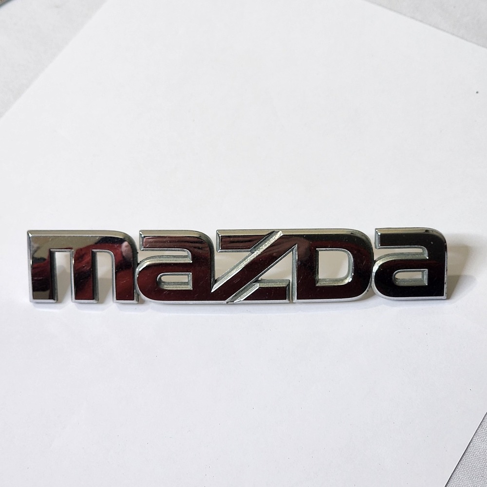 Mazda trunk emblem badge decal logo chrome rear